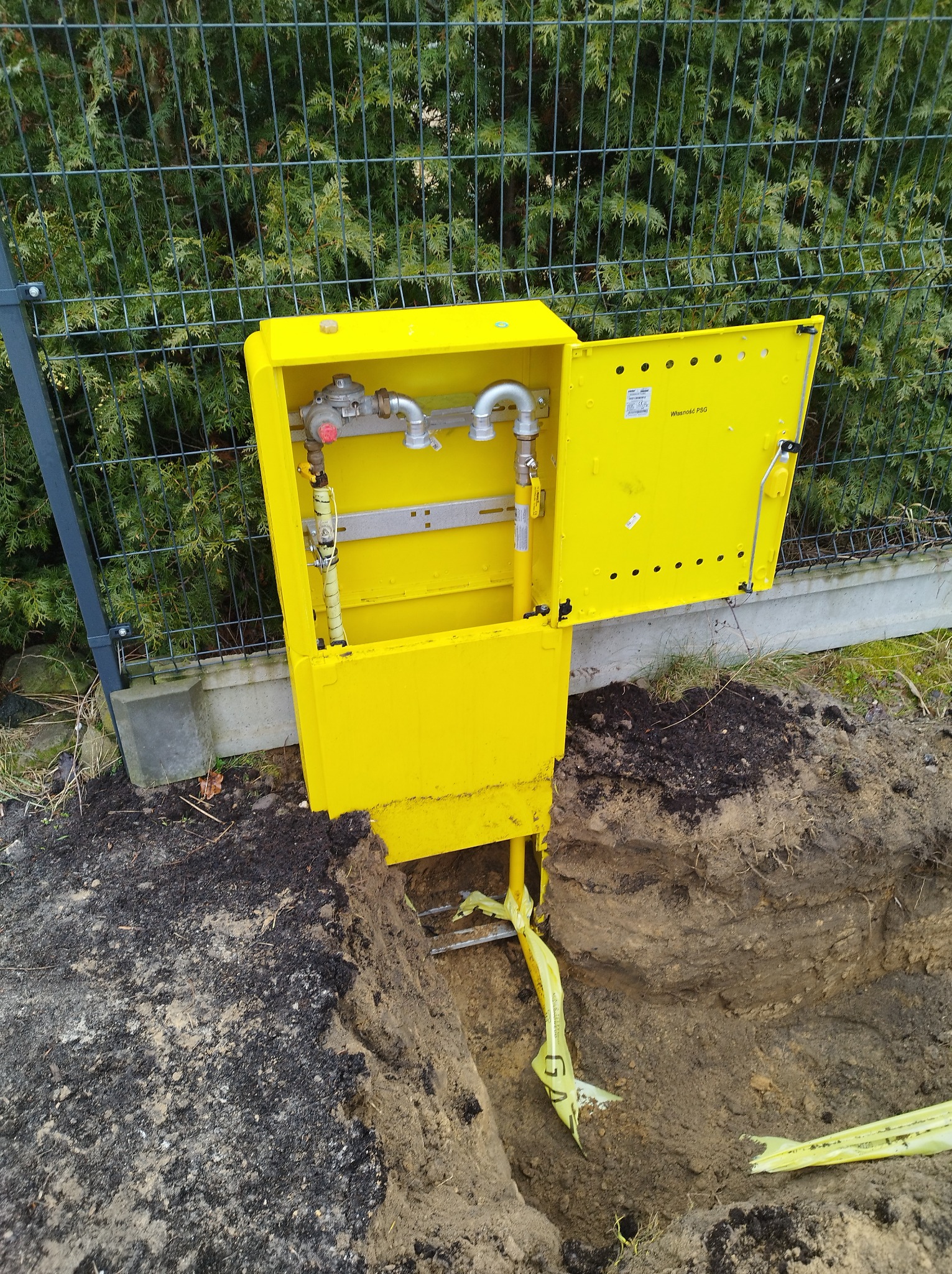 Instalacja zewnętrzna gaz