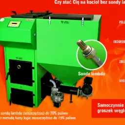 KOCIOŁ PELLETS FUZZY LOGIC 40 kW z sondą Lambda