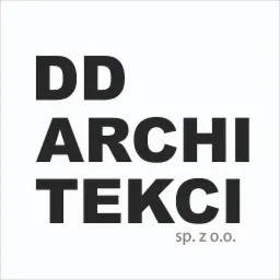 Logo firmy architektonicznej DD ARCHITEKCI sp. z o.o. na białym tle.