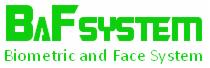 Zielone logo BAF System, Biometric and Face System na białym tle.