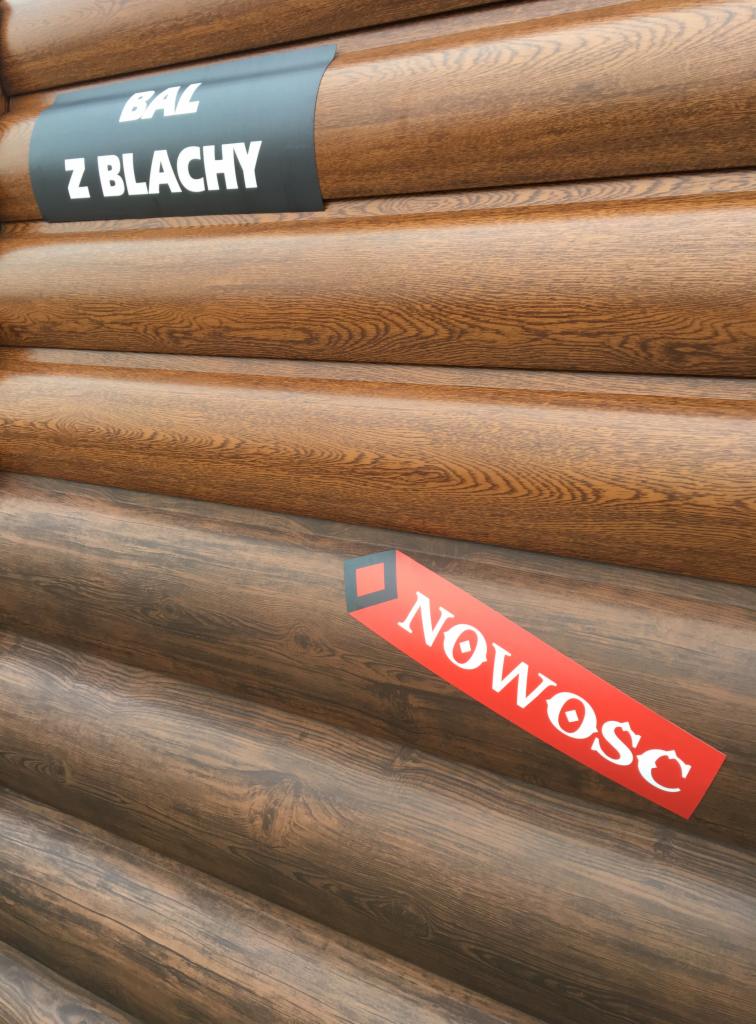 Imitacja bala - blacha drewnopodobna