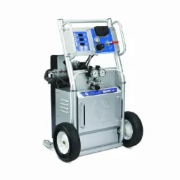 Profesjonalny agregat natryskowy Graco Reactor A-25 na kółkach, używany do aplikacji izolacji, oferowany przez firmę ze Złotokłosu.