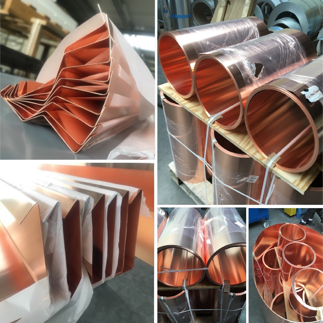 Opierzenia dachowe z blachy miedzianej