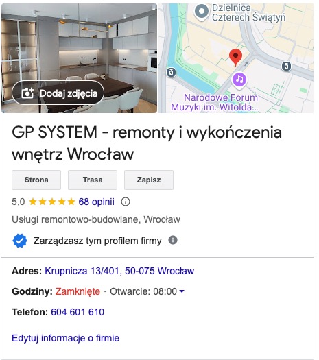 Nasze opinie na Google