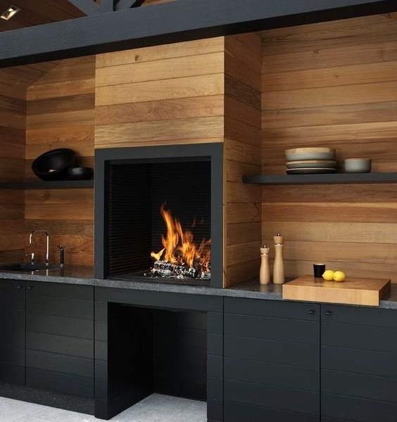 Drewno naturalne i malowane na kolor Antracyt