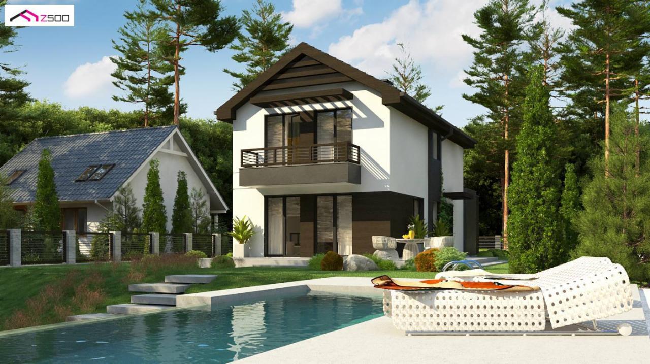 Dom z poddaszem użytkowym