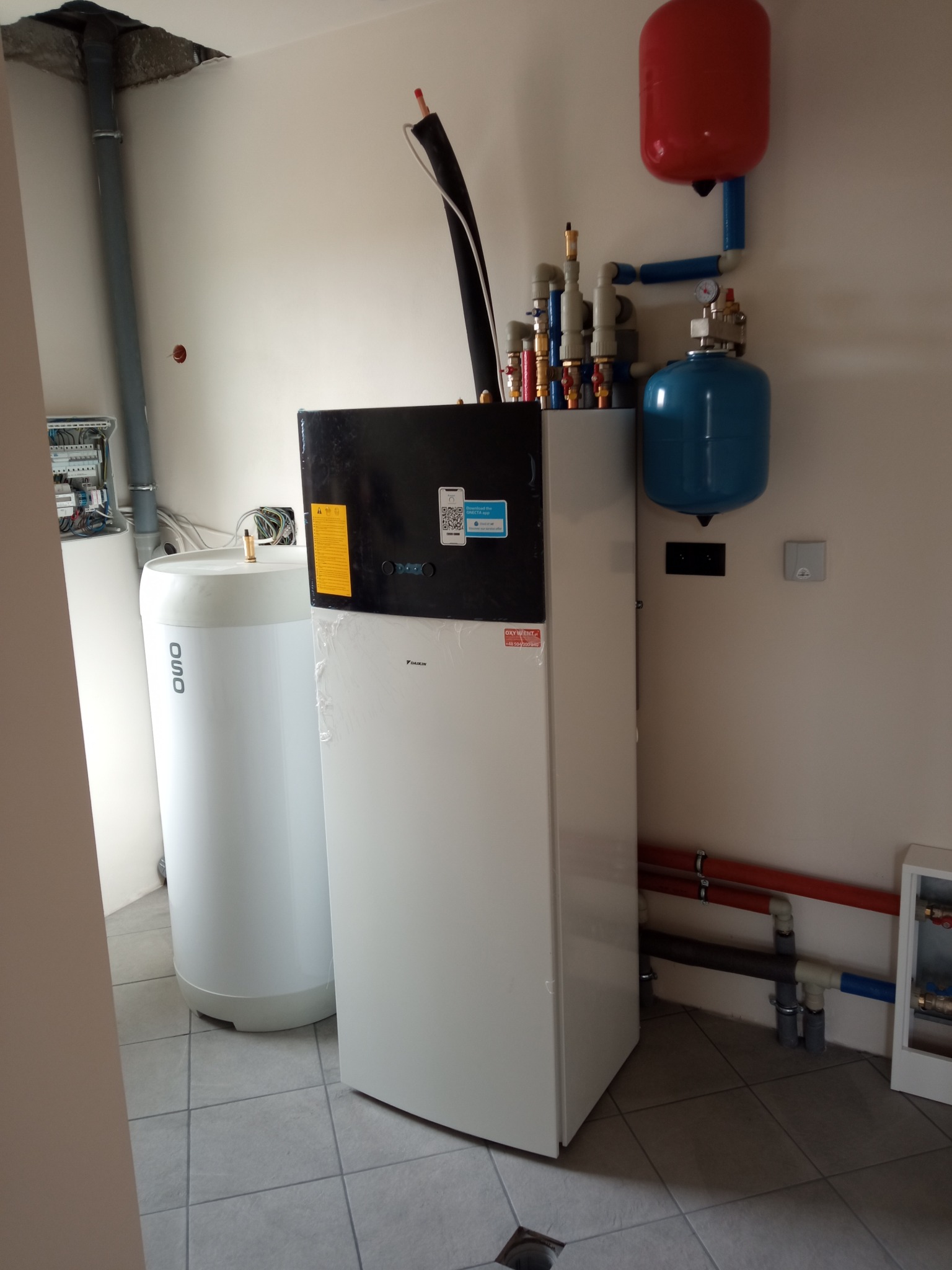 pompa ciepła Daikin - jednostka wewnętrzna z kotłownią