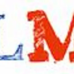 Logo firmy POLMAT, z nazwą zapisaną dużymi literami, gdzie 'POL' jest w kolorze niebieskim z teksturą, a 'MAT' w kolorze czerwonym z podobną teksturą.