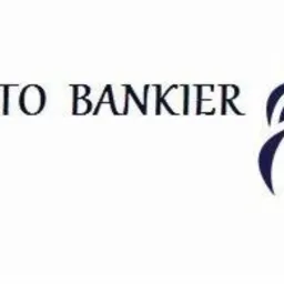Logo firmy Prestiżowy Bankier z symbolem lwa i certyfikatem Rzetelna Firma.