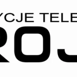 Logo firmy z Pruszcza Gdańskiego zajmującej się inwestycjami telekomunikacyjnymi, prezentujące stylizowaną literę 'R' w niebieskim kwadracie oraz napis 'PROJEKT' dużymi czarnymi literami.