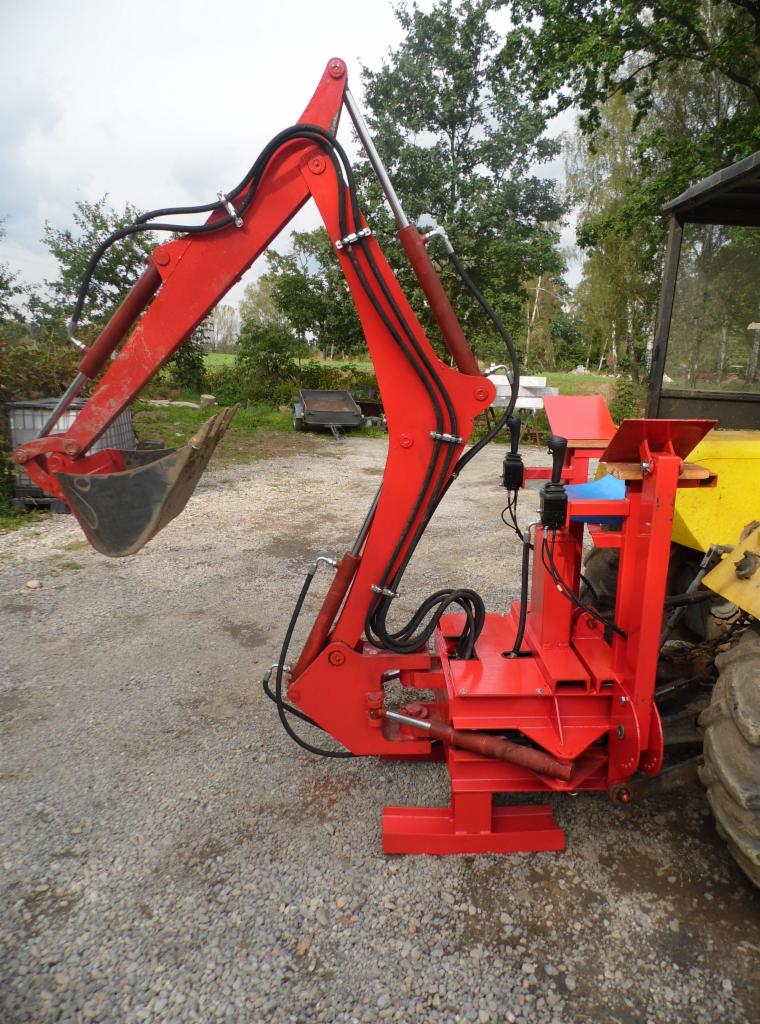 łyżka, minikoparka, troll