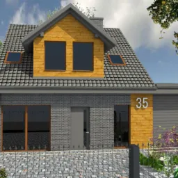 Nowoczesna elewacja.