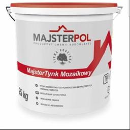 MajsterPol Tynk Mozaikowy ( tynk mozaikowy 25 kg/12,5 kg , kolor dobiera klient ) CENA : 150 zł/25 kg brutto
