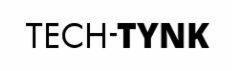 Logo firmy TECH-TYNK w czerni na białym tle.