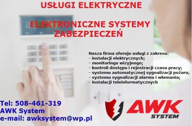 Elektryka-Kamery-Kontrola Dostępu-Systemy Ppoż