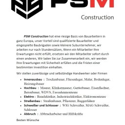 PSM Construction Sp. z o.o. - Doskonałej Jakości Prace Żelbetowe Warszawa