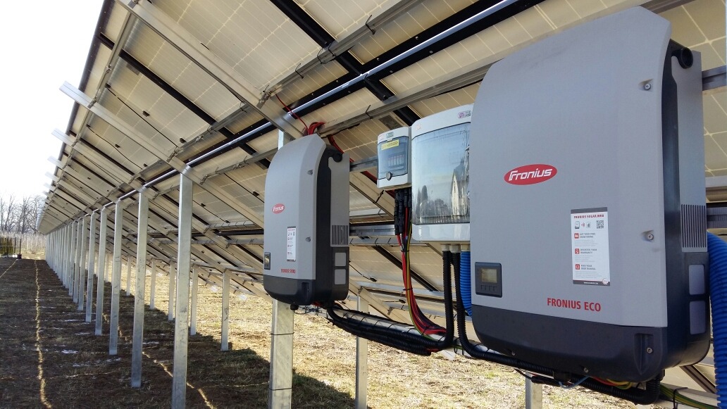 Instalacja na gruncie. Inwertery Fronius.