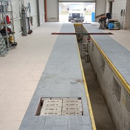 RO-STA Firma Ogólnobudowlana Starosta Roman - Ułożenie płytek w stacji kontroli pojazdów w goleczewie.