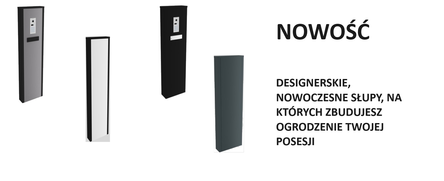 Słupy multimedialne i przelotowe