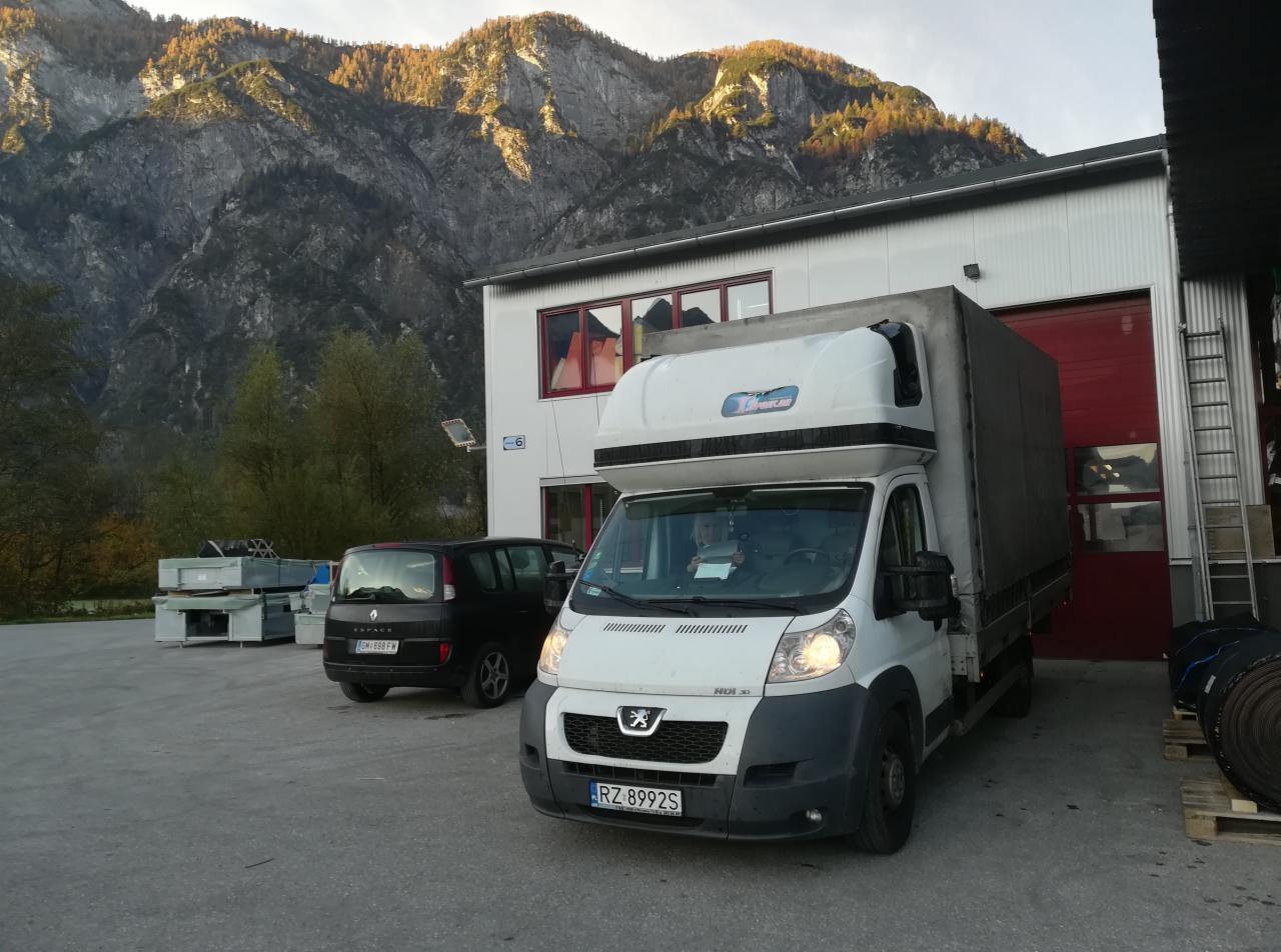 Rozładunek w Austrii