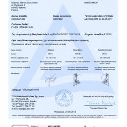 Certyfikat EN 16630 Siłownie plenerowe