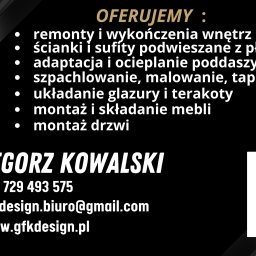 Gfk Design Grzegorz Kowalski - Firmy remontowo-wykończeniowe Goleniów