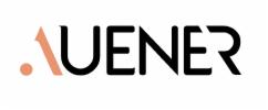 Logo firmy AUENER z pomarańczowym akcentem graficznym.