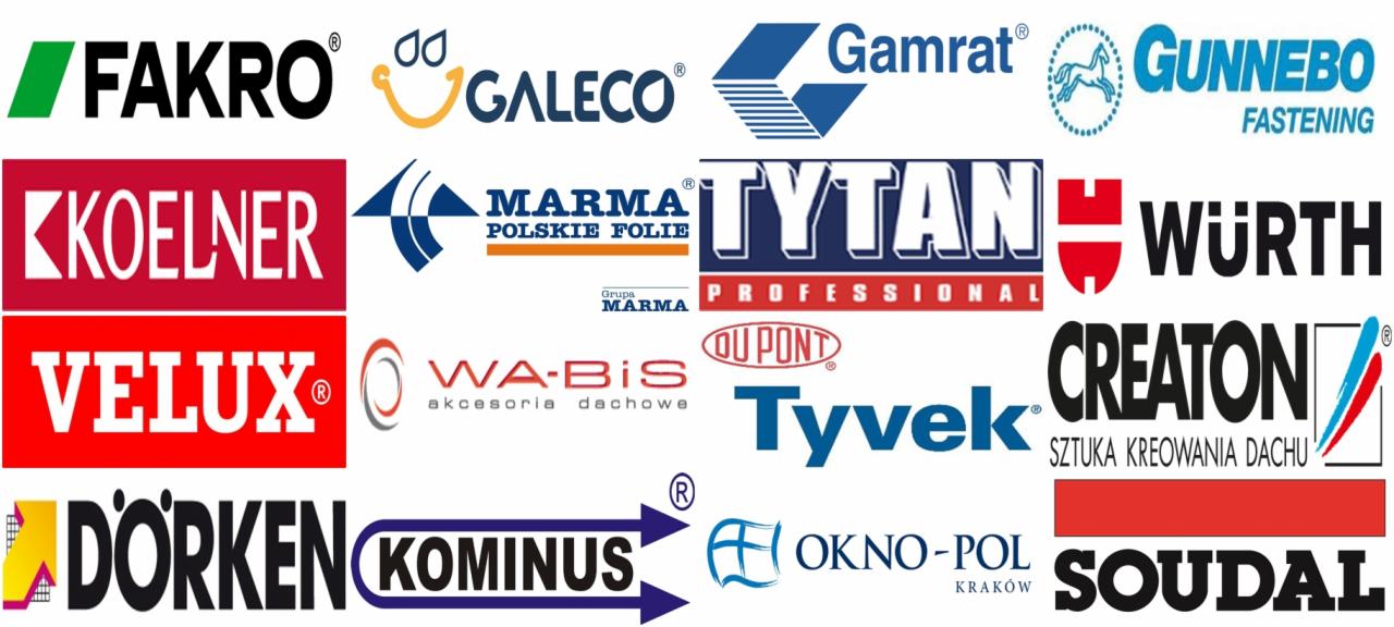 Współpraca z wieloma firmami z branży dachowej