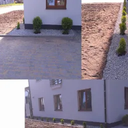 Nasadzenia oraz wysypanie ozdobnym kamieniem