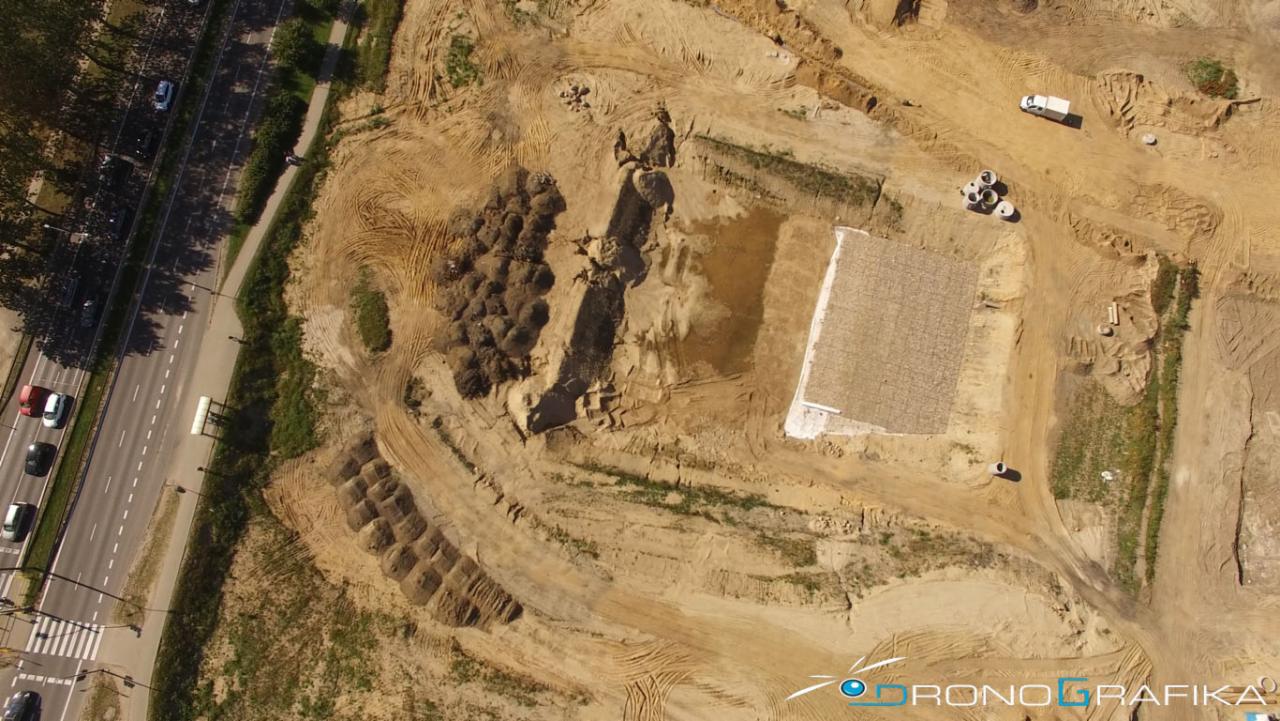 postęp prac budowlanych z drona pomorskie