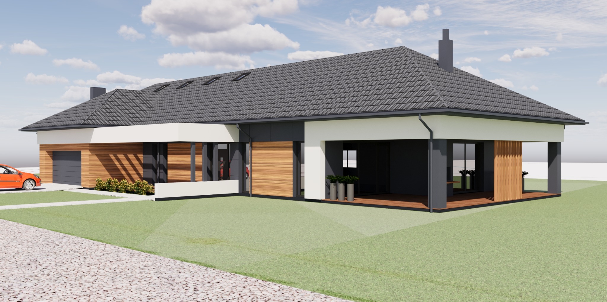 W jabłoniowym sadzie