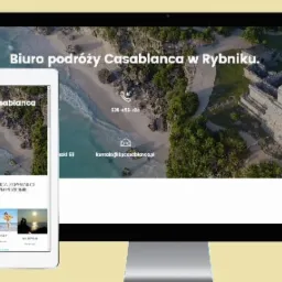 Strona internetowa dla lokalnego biura podróży