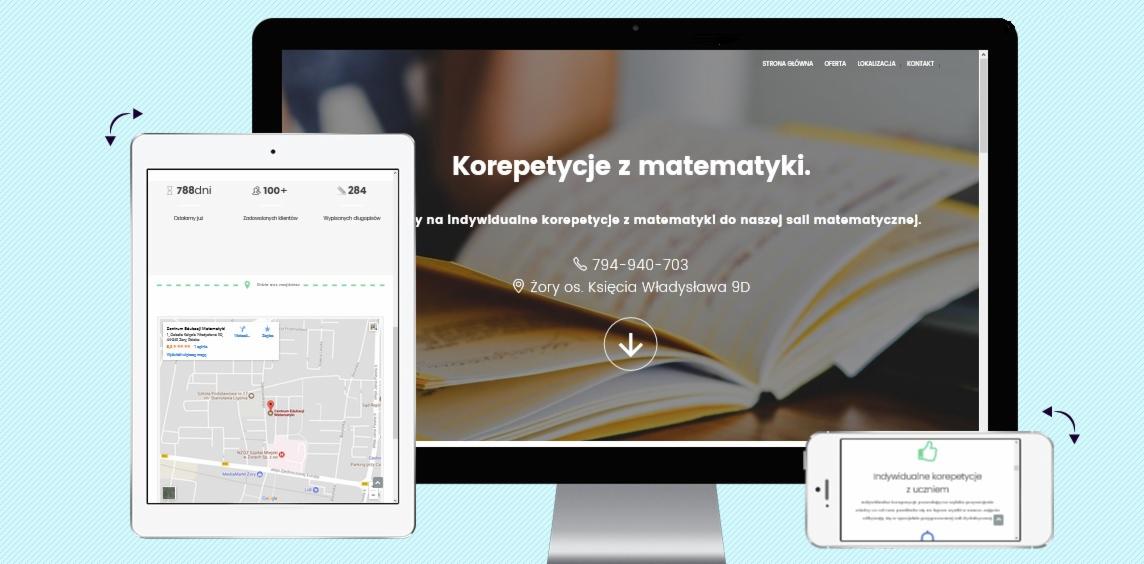 Strona internetowa dla szkoły matematyki