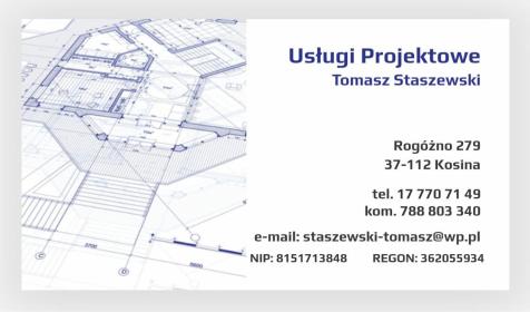 Usługi Projektowe Tomasz Staszewski - Rzeczoznawca budowlany Kosina