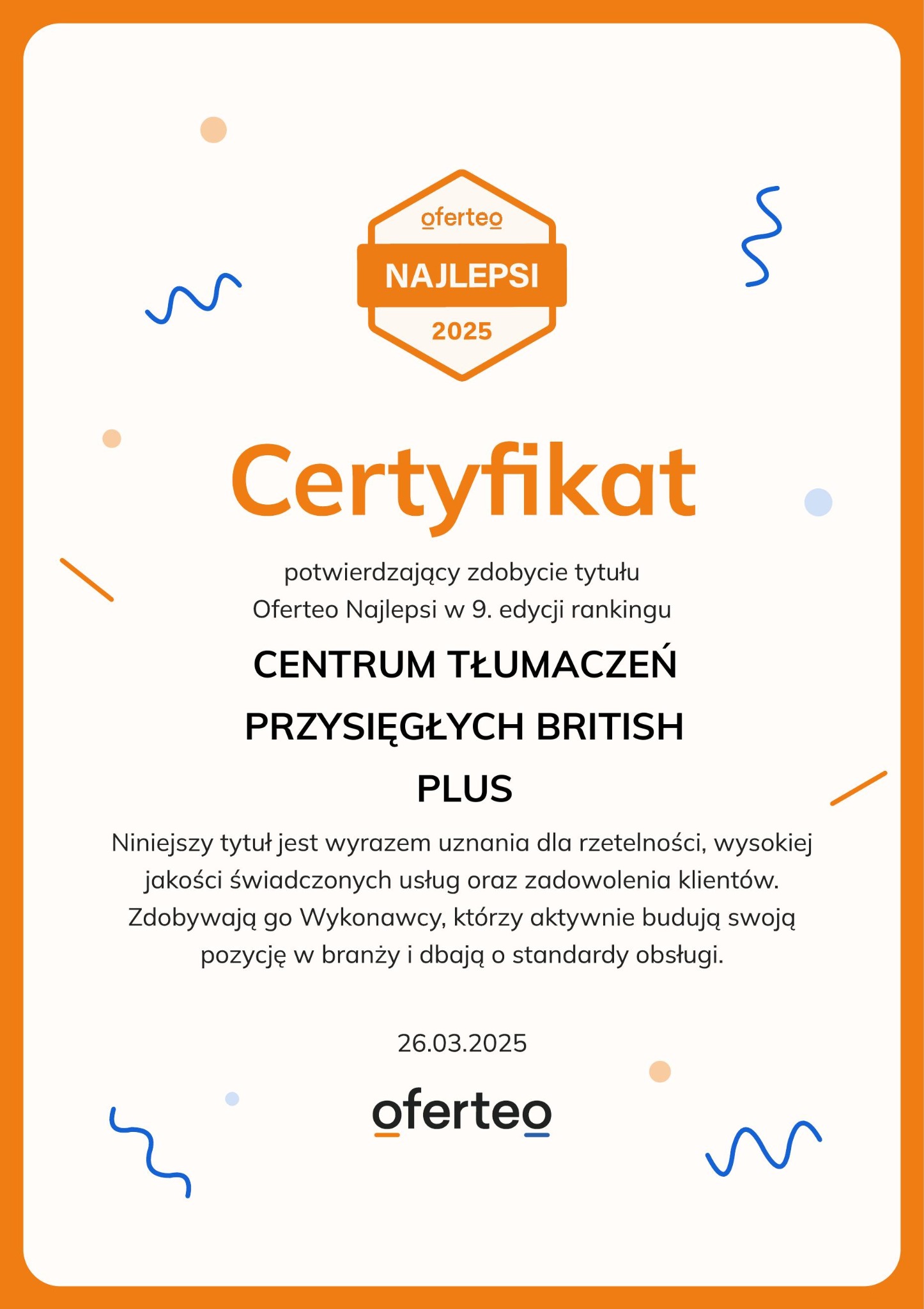 Nagroda Najlepsi 2025