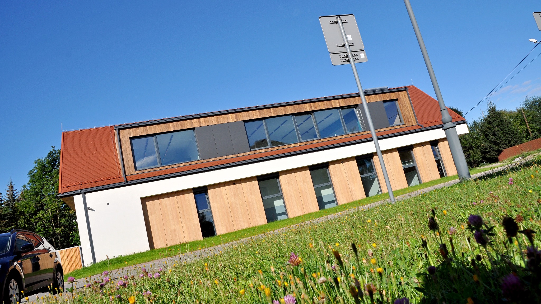 Krzeszów - Przedszkole Publiczne w Krzeszowie Projektant - arch. Piotr Wyrostek