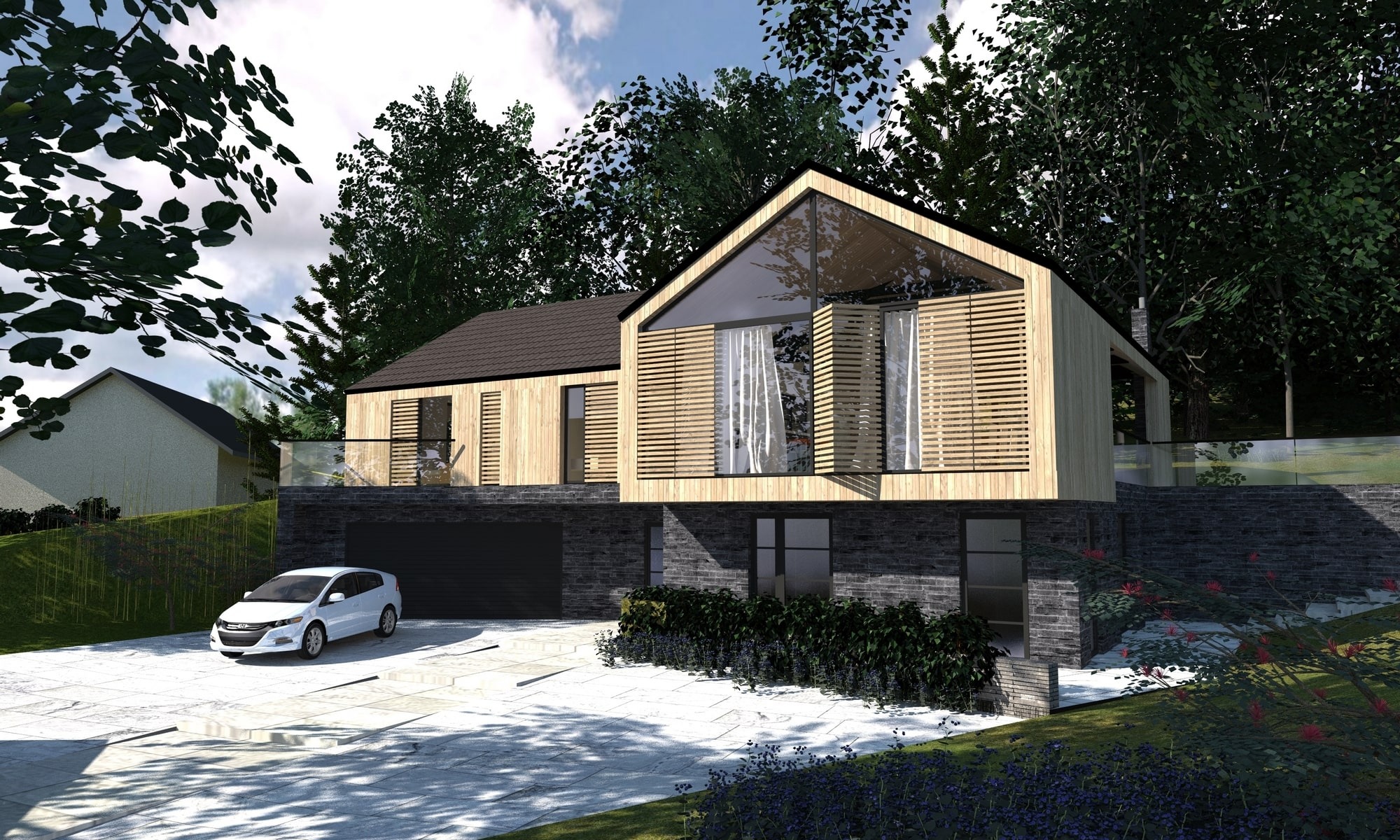 Dom pod Jelenią Górą - Radomice Dom w górach projektant: arch. Piotr Wyrostek