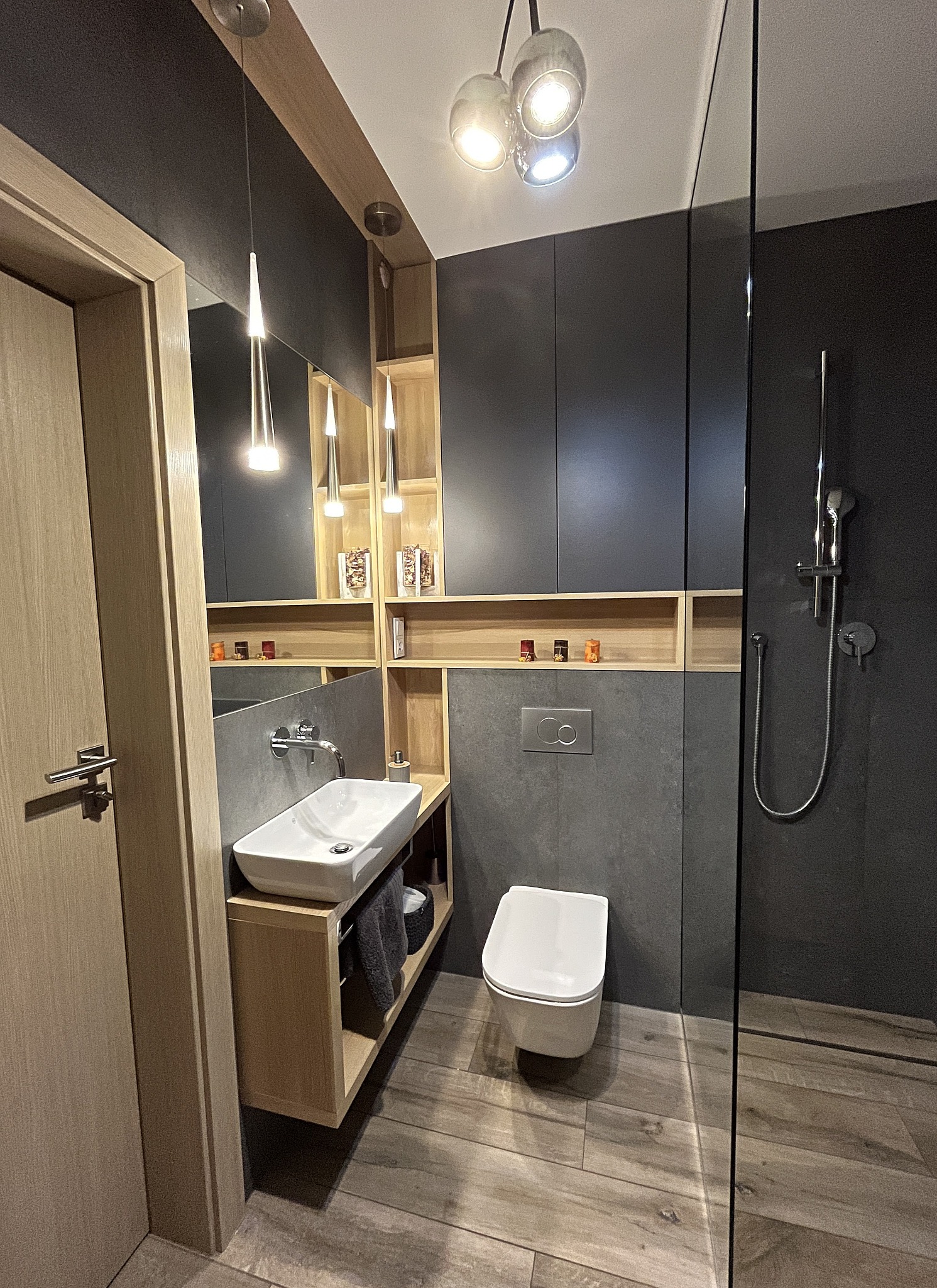 Projekt i aranżacja łazienki - dom jednorodzinny architekt Piotr Wyrostek