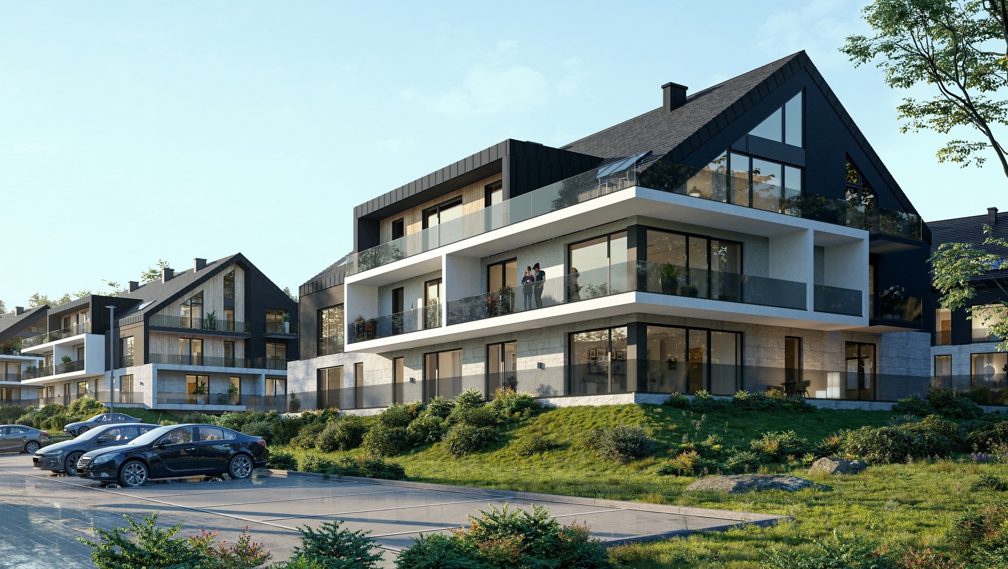 projekt osiedla w Jeleniej Górze - Cieplice architekt Piotr Wyrostek