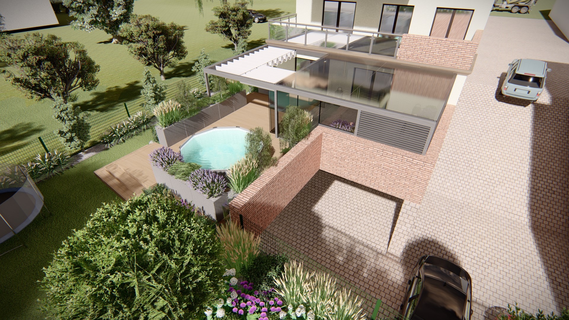 Projekt ogrodu we Wrocławiu Innosign Piotr Flank