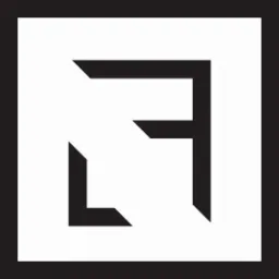 Graficzne logo firmy w formie czarnych, geometrycznych kształtów na białym tle, przypominające stylizowaną literę 'L' i fragment litery 'F', umieszczone w kwadratowej ramce.