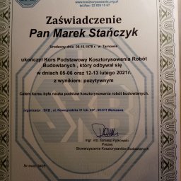 Marek Stańczyk OBSŁUGA INWESTYCJI - Doskonałej Jakości Kosztorys Powykonawczy Bydgoszcz