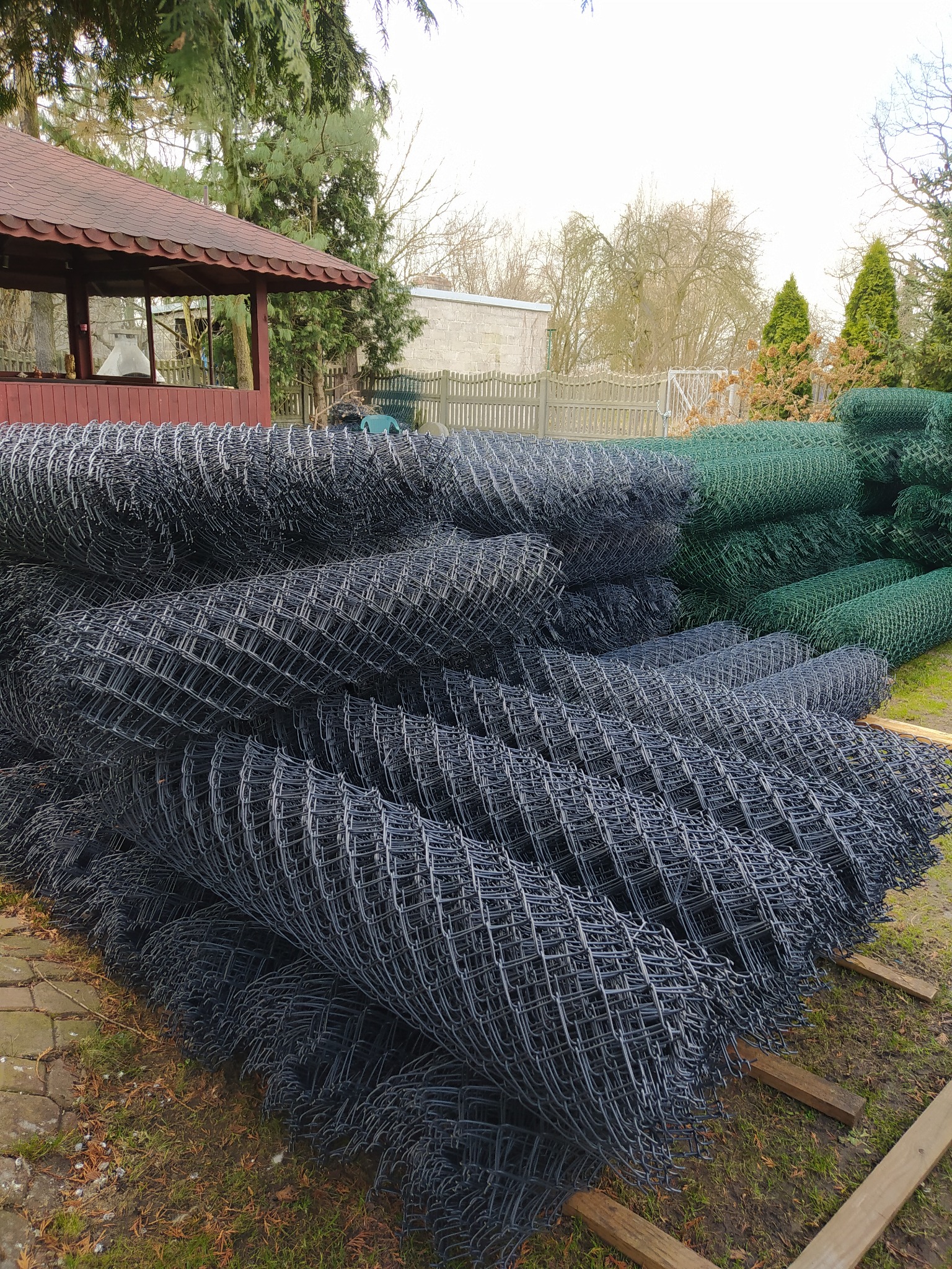 Siatka ocynk+pcv utwardzana