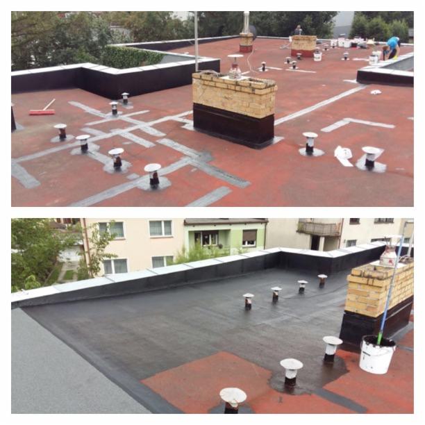 Izolacja dachu pokrytego bitumem