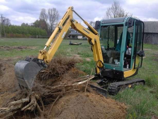 Usługi minikoparką