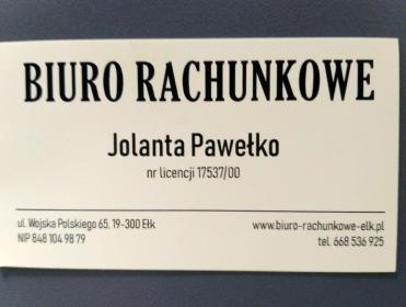 Biuro Rachunkowe Jolanta Pawełko - Księgowanie Przychodów i Rozchodów Ełk