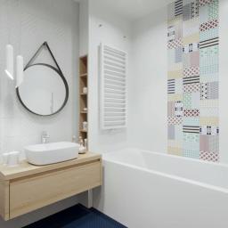 Projekt wnętrza łazienki w nowoczesnym stylu. Au