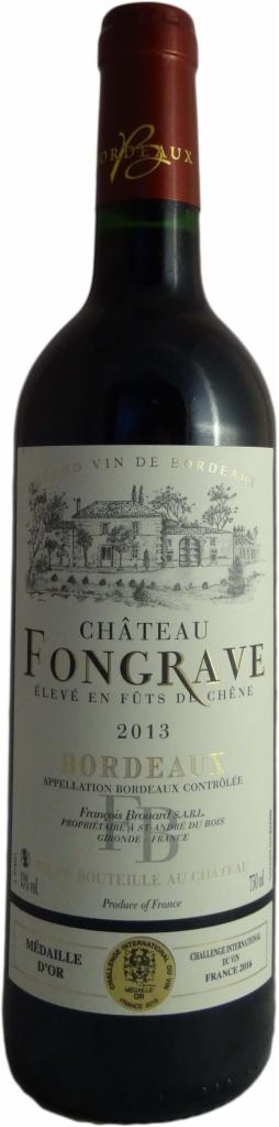 Chateau Fongrave AOC 2014 czerwone wytrawne