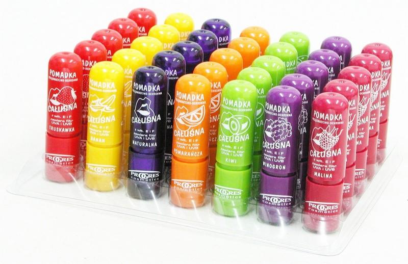 Pomadki do ust całuśne produkt własny