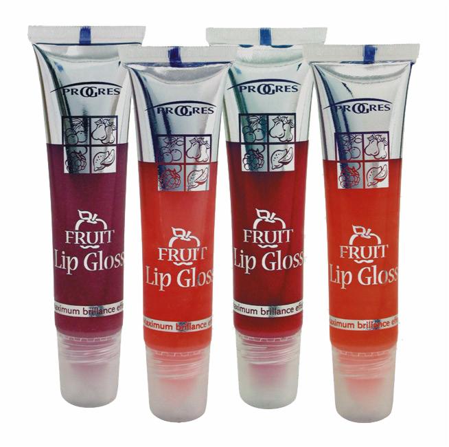 Błyszczyki owocowe w tubkach, produkt własny